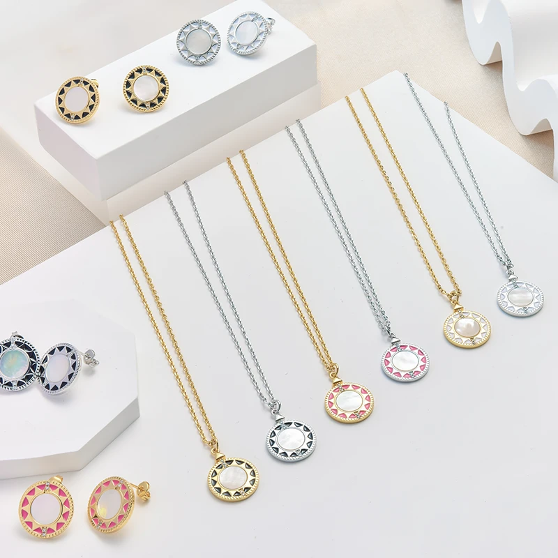 Enamel Jewelry Set