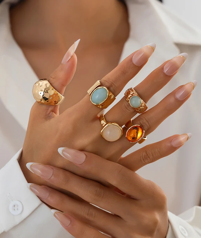 Custom Cutting Natural Stone Rings