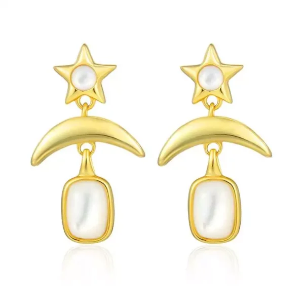 Nighty Night Star And Moon Earrings