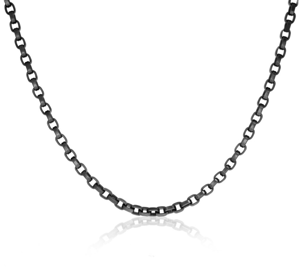 Black PVD Stainless Steel Chain Necklace