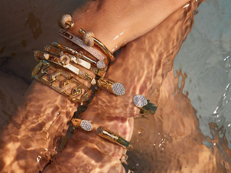 Ocean Proof PVD Gold Stainless Steel Bracelets