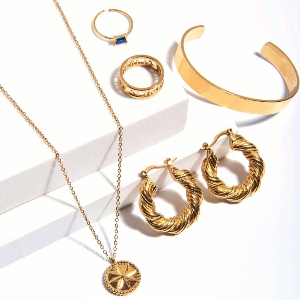 PVD Gold Coating Stainless Steel Jewelry