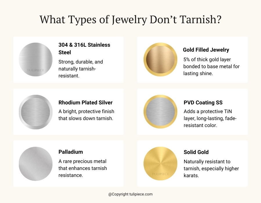 What Types of Jewelry Don't Tarnish?